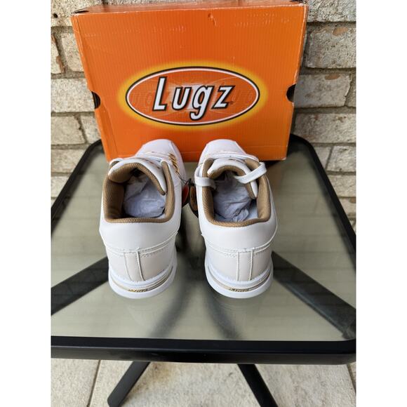 Womens Lugz Chunky White Sneakers With Gold Hardware Size 9 - Picture 5 of 6
